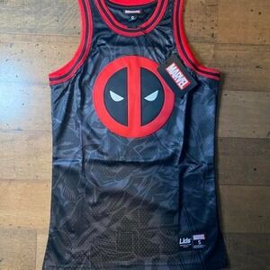 Marvel Deadpool‎ black basketball jersey Size S